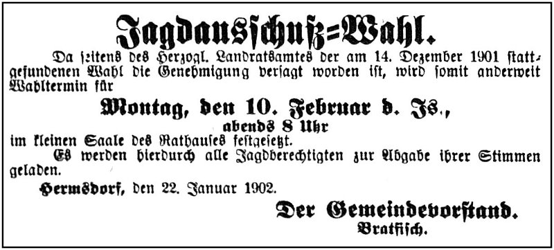 1902-01-22 Kl Jagdausschusswahl